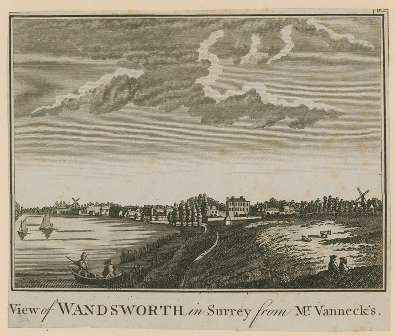 Ansicht von Wandsworth in Surrey von Mr. Vannecks von English School