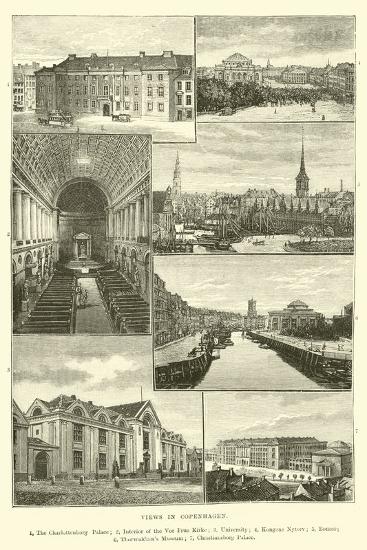 Ansichten von Kopenhagen von English School