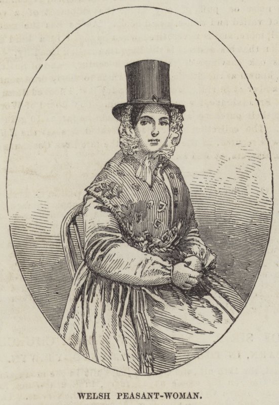 Walisische Bäuerin (Gravur) von English School