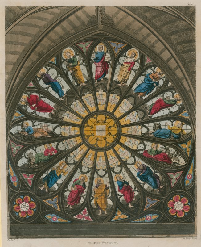 Westminster Abbey, Nordfenster von English School