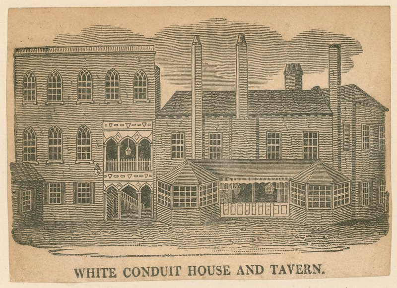 White Conduit House und Taverne, Pentonville, London von English School