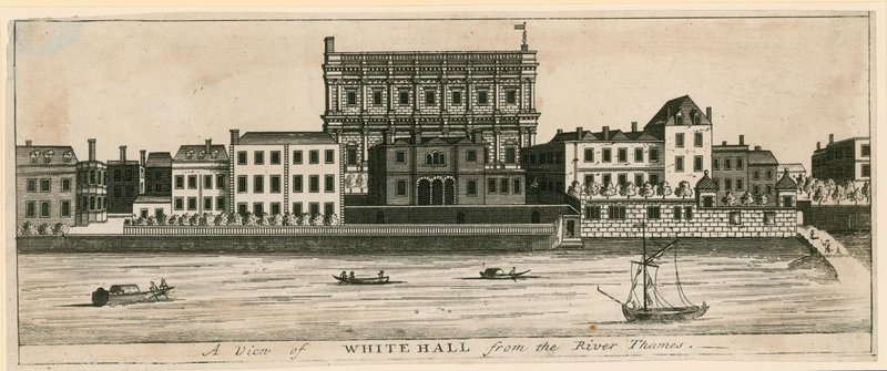 Whitehall vom Fluss Thames von English School