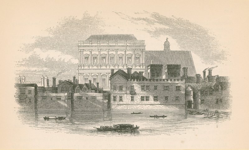 Whitehall vom Fluss Thames von English School