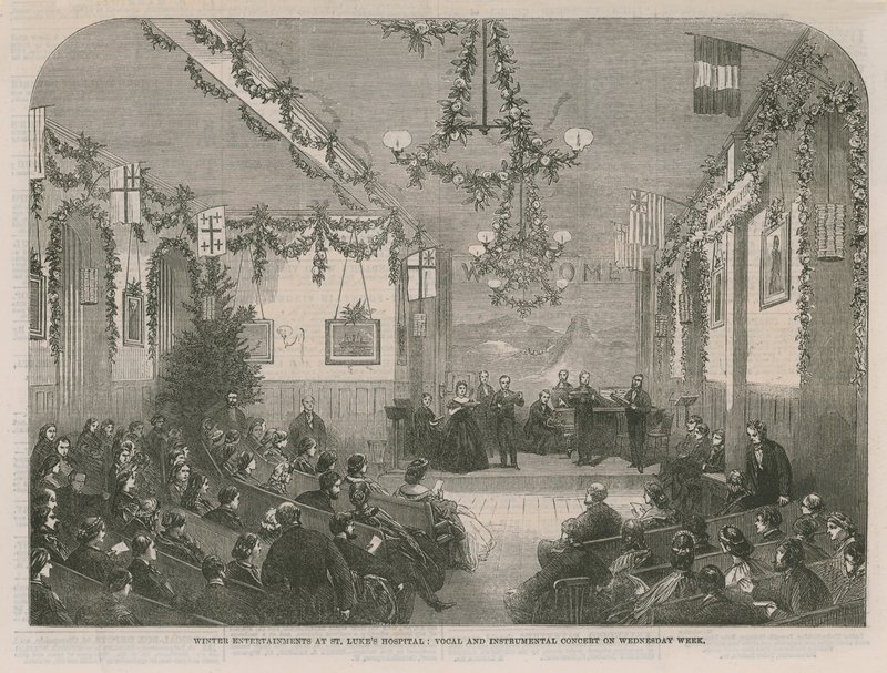 Winterunterhaltungen im St. Lukes Hospital von English School