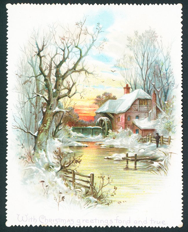 Mit herzlichen und wahren Weihnachtsgrüßen - Weihnachtskarte von English School