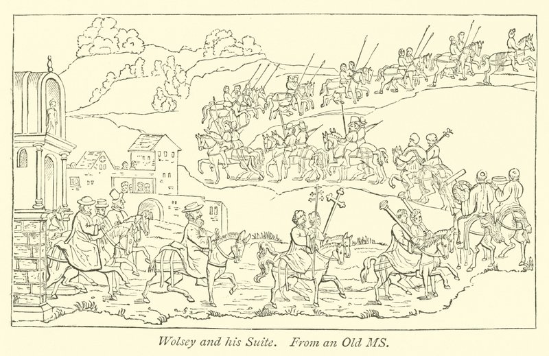 Wolsey und seine Suite von English School