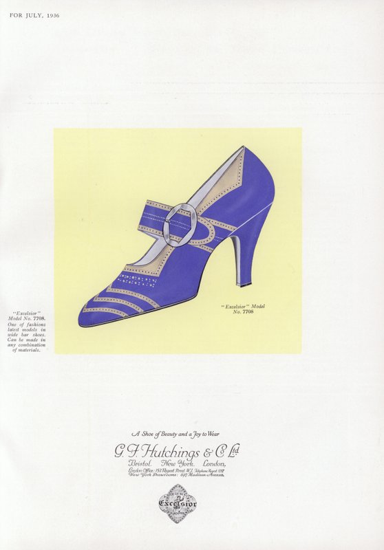 Damenschuhwerbung, 1930er Jahre von English School