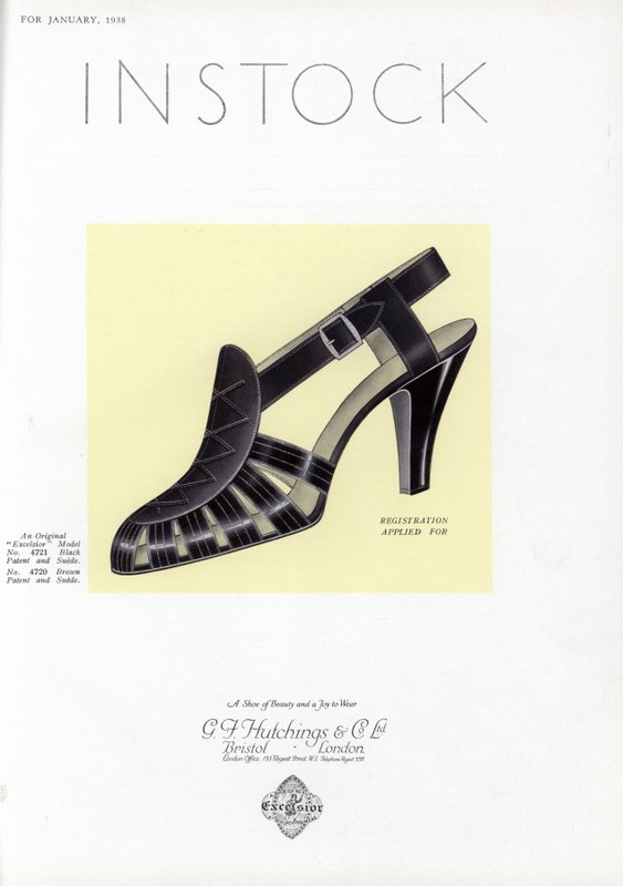 Werbung für Damenschuhe, 1930er von English School