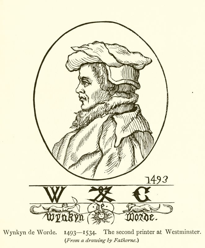 Wynkyn de Worde, der zweite Drucker in Westminster von English School
