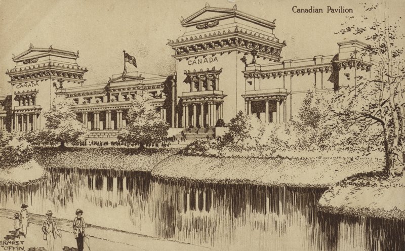 Kanadischer Pavillon, British Empire Exhibition, Wembley, 1924 von Ernest Coffin