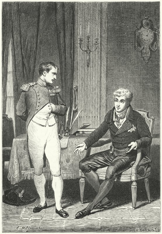 Diskussion zwischen Napoleon und Metternich in Dresden von Ernest Hillemacher