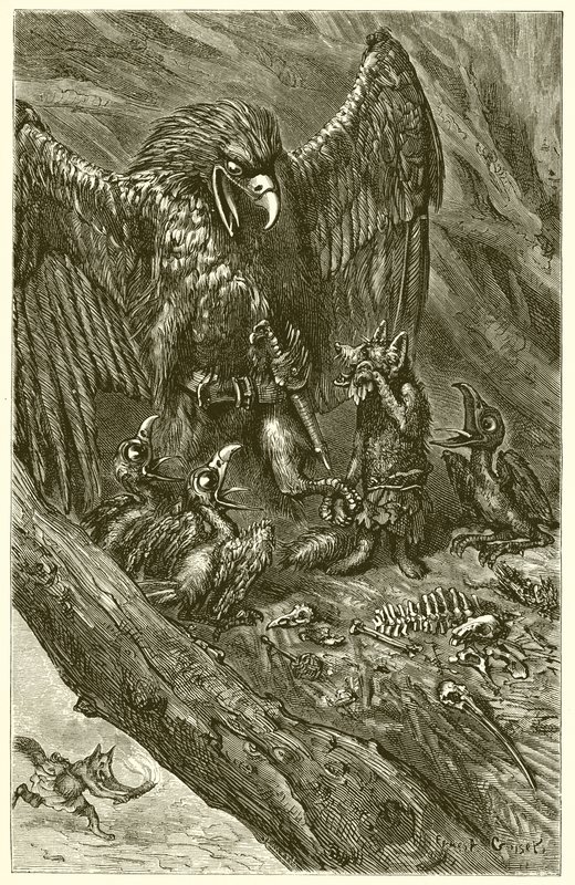 Der Adler und der Fuchs von Ernest Henry Griset