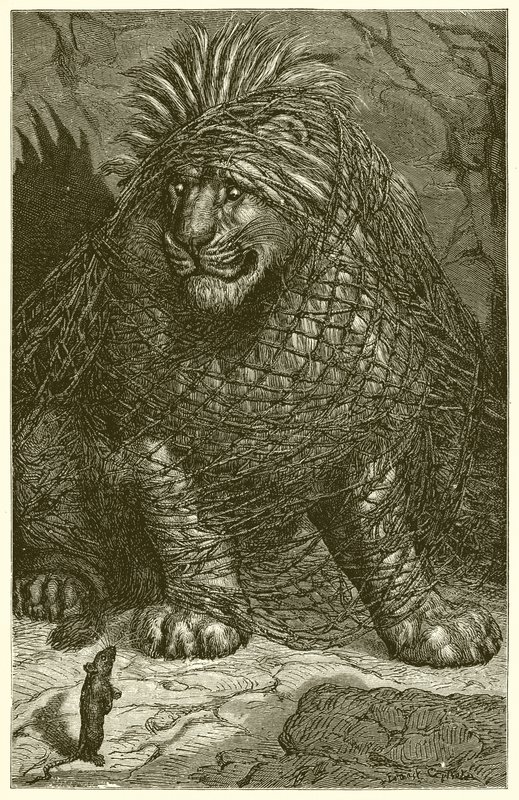 Der Löwe und die Maus von Ernest Henry Griset