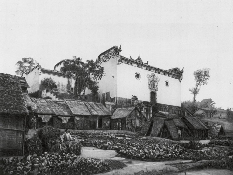 Wanhien, Huan hou kung, Szechuan, General Chang Feis Gedenktempel an den hohen Ufern des Jangtse von Ernst Boerschmann