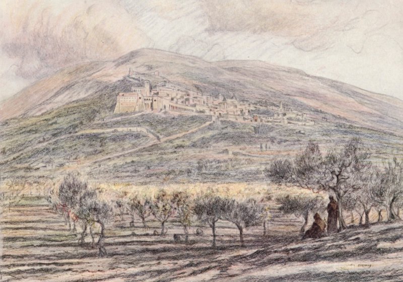 Assisi von Eugene (after) Burnand