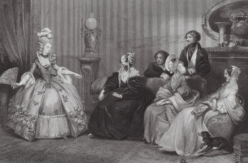 Für den Opernball gekleidet von Eugene Louis (after) Lami
