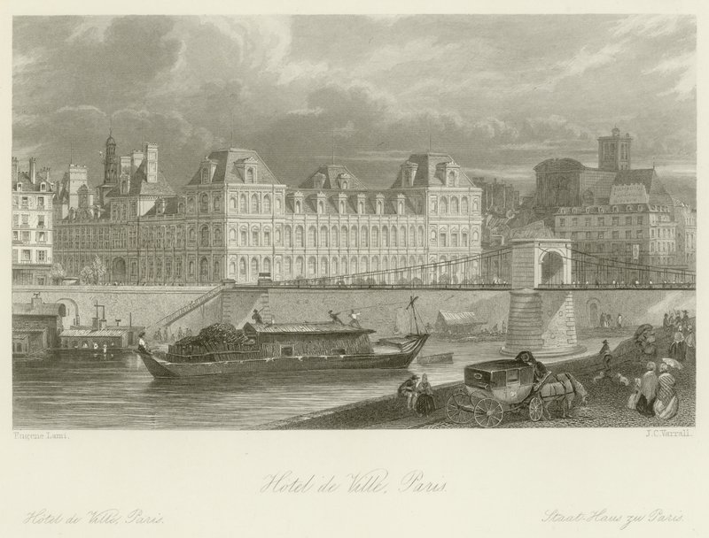 Hotel de Ville von Eugene-Louis Lami