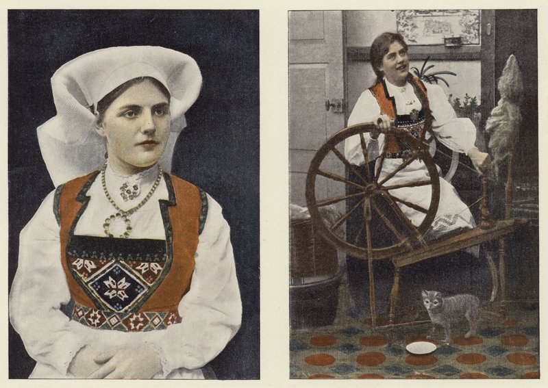 Norwegische Nationaltracht, Hardangerfjord von European Photographer