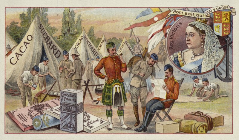 Königin Victoria und ein britisches Armeelager von European School