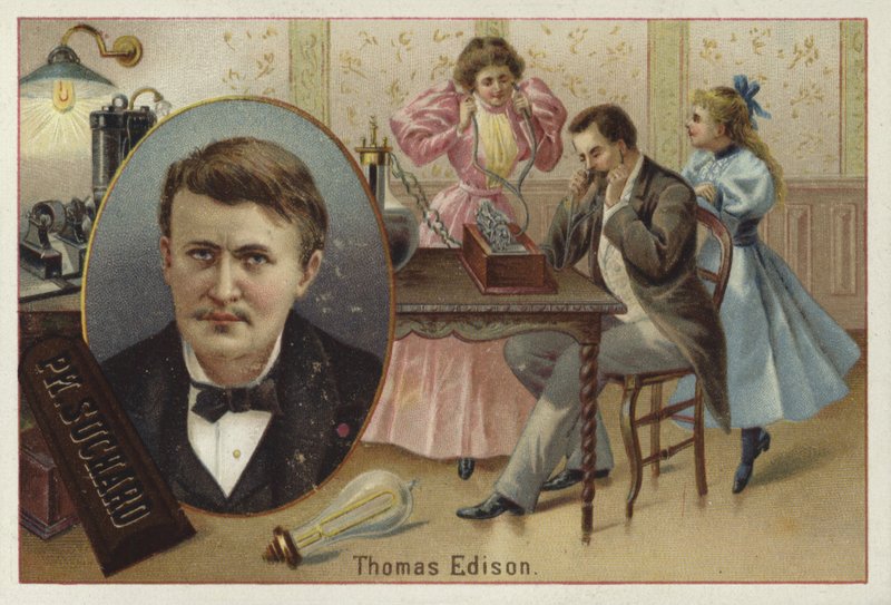 Thomas Edison, amerikanischer Erfinder von European School