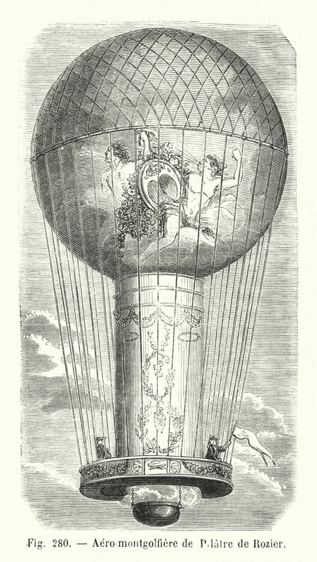 Aero-Montgolfière von Pilatre de Rozier von European School