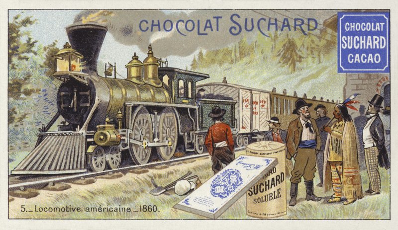 Amerikanische Lokomotive, 1860 von European School