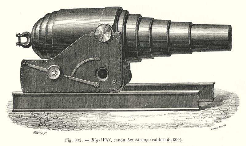 Big-Will, Armstrong-Kanone, Kaliber 600 (Stich) von European School