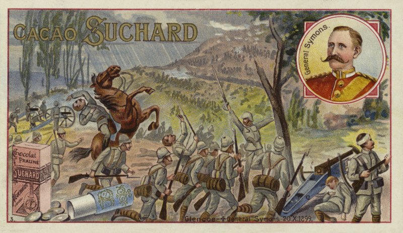 Britischer General Sir William Penn Symons tödlich verwundet in der Schlacht von Glencoe, Burenkrieg, 20. Oktober 1899 von European School