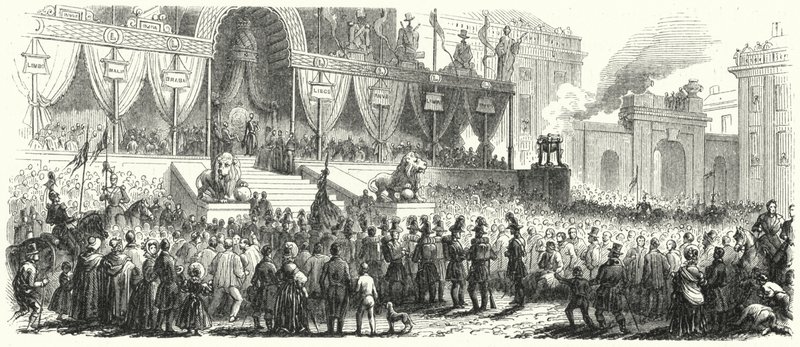 Krönung von Leopold I., König der Belgier von European School