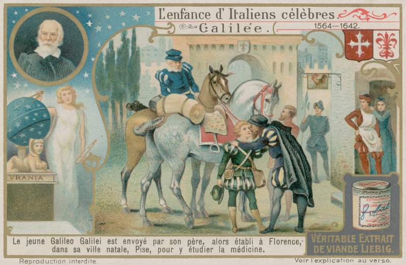 Galileo Galilei wird nach Pisa geschickt, um Medizin zu studieren von European School