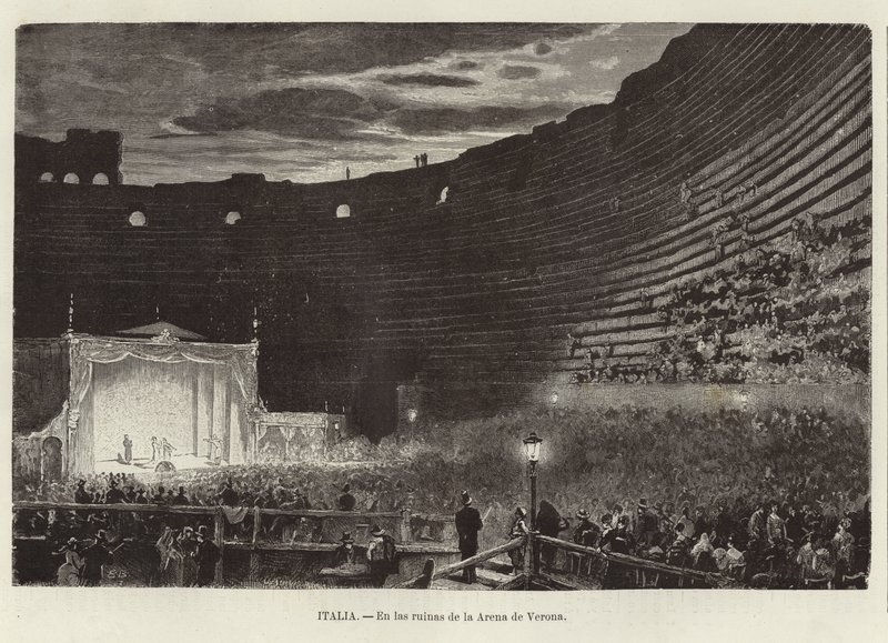 Italien - In den Ruinen der Arena von Verona von European School