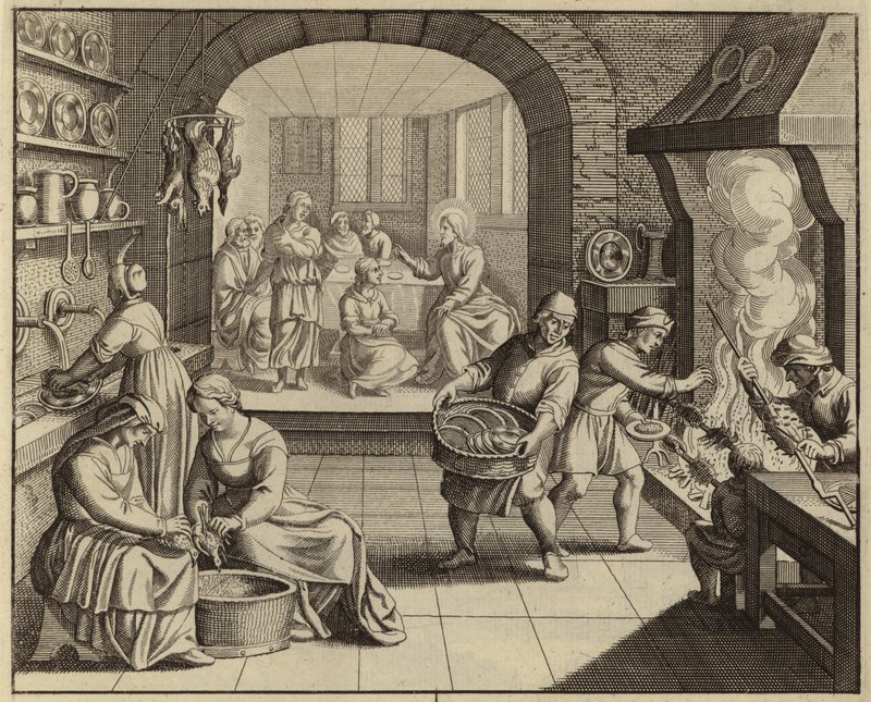 Jesus Christus im Haus von Martha und Maria von European School