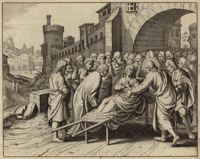 Jesus Christus erweckt den Sohn der Witwe von Nain von den Toten von European School