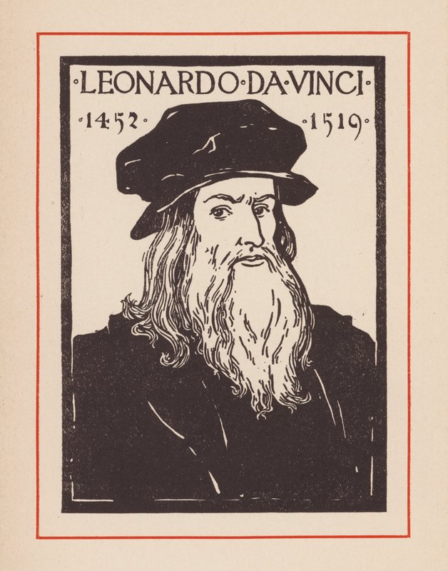 Leonardo da Vinci, italienischer Renaissance-Universalgelehrter von European School