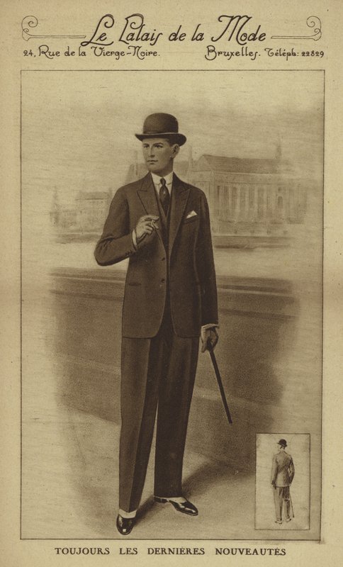 Herrenmode um 1930 von European School