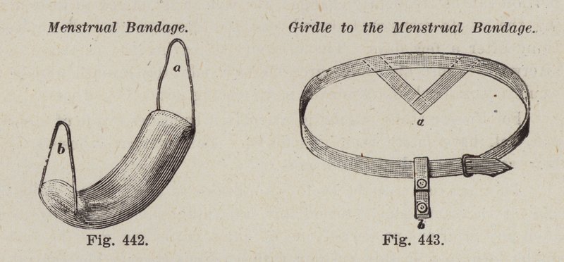 Menstruationsbinde; Gürtel zur Menstruationsbinde von European School