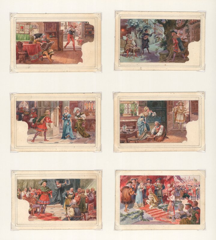 Originalkunstwerk für ein Set von Liebig-Karten: Wagner, Die Meistersinger von European School