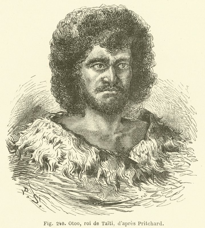 Otoo, König von Tahiti (nach Pritchard) von European School
