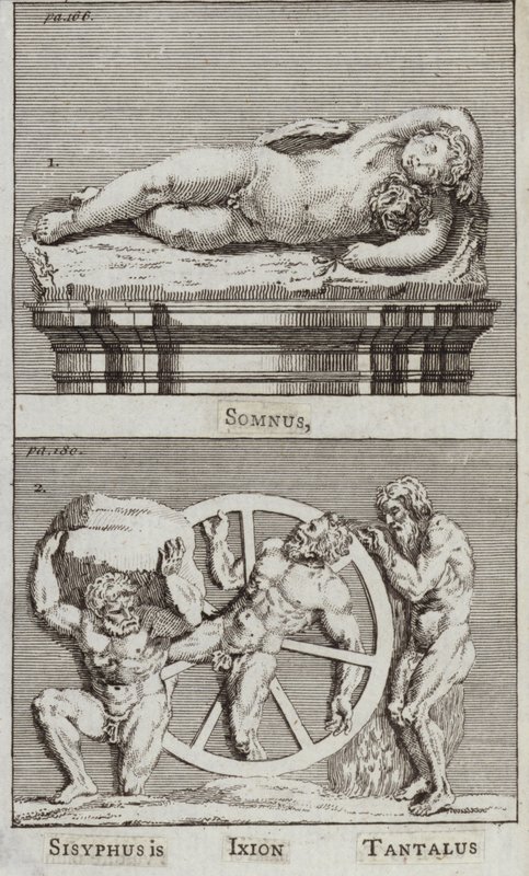 Somnus, Sisyphus, Ixion, Tantalus (Stich) von European School