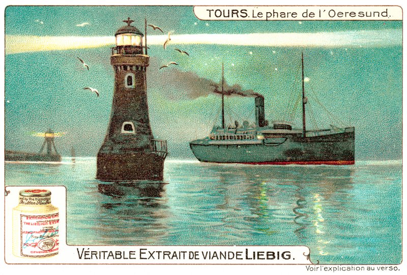 Der Leuchtturm von Öresund, zwischen Dänemark und Schweden von European School