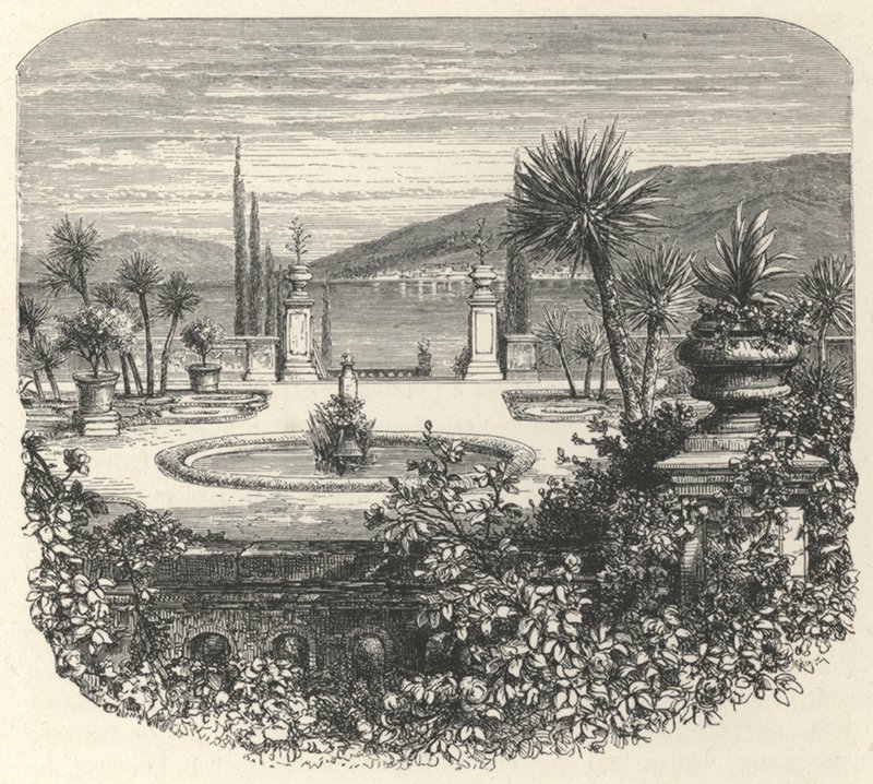 Eine Terrasse von Isola-Bella (Gravur) von European School