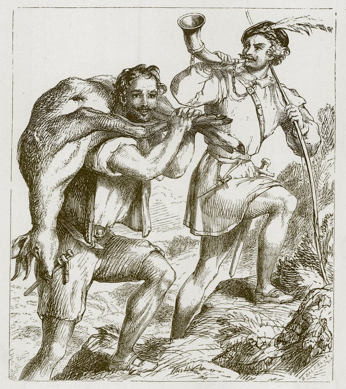 Robin Hood und Little John von F. Tayler