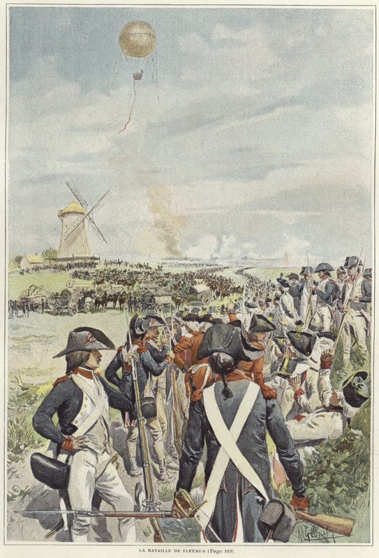 Schlacht von Fleurus von Felicien baron de Myrbach-Rheinfeld