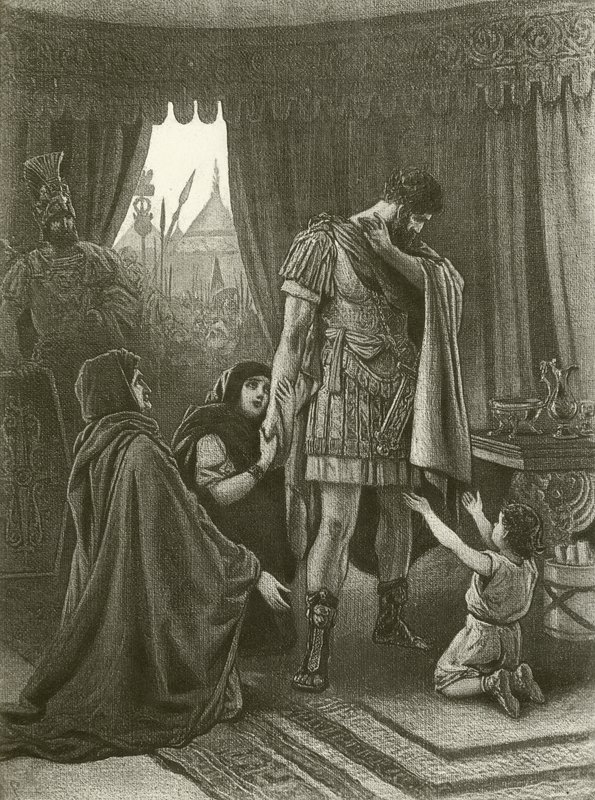 Coriolanus. Akt V, Szene III von Felix Octavius Carr Darley