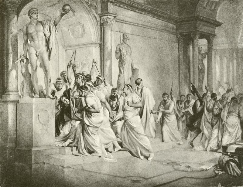 Julius Caesar. Akt III-Szene I von Felix Octavius Carr Darley