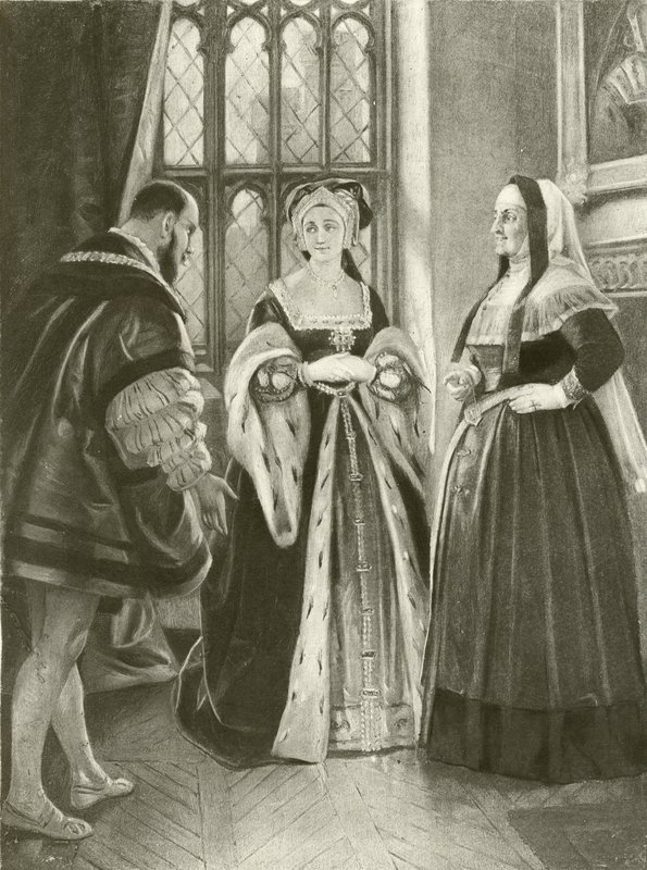 König Heinrich VIII. Akt II, Szene III (Gravur) von Felix Octavius Carr Darley