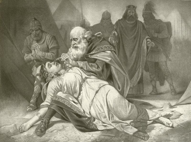 König Lear. Akt V, Szene III von Felix Octavius Carr Darley