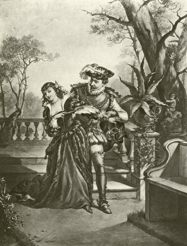 Viel Lärm um nichts. Akt V, Szene II von Felix Octavius Carr Darley