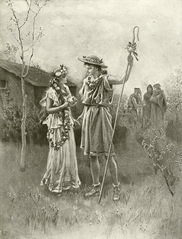 Wintermärchen. Akt IV, Szene III von Felix Octavius Carr Darley