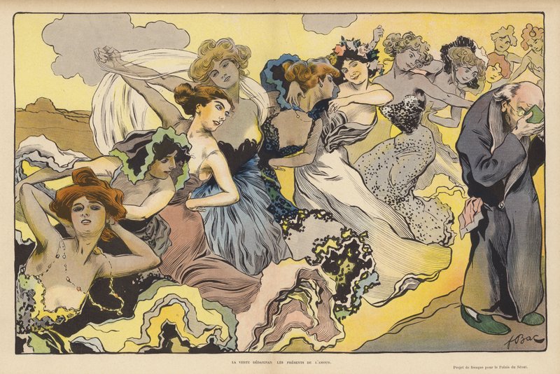 Tugend verschmäht die Geschenke der Liebe von Ferdinand Sigismund Bac